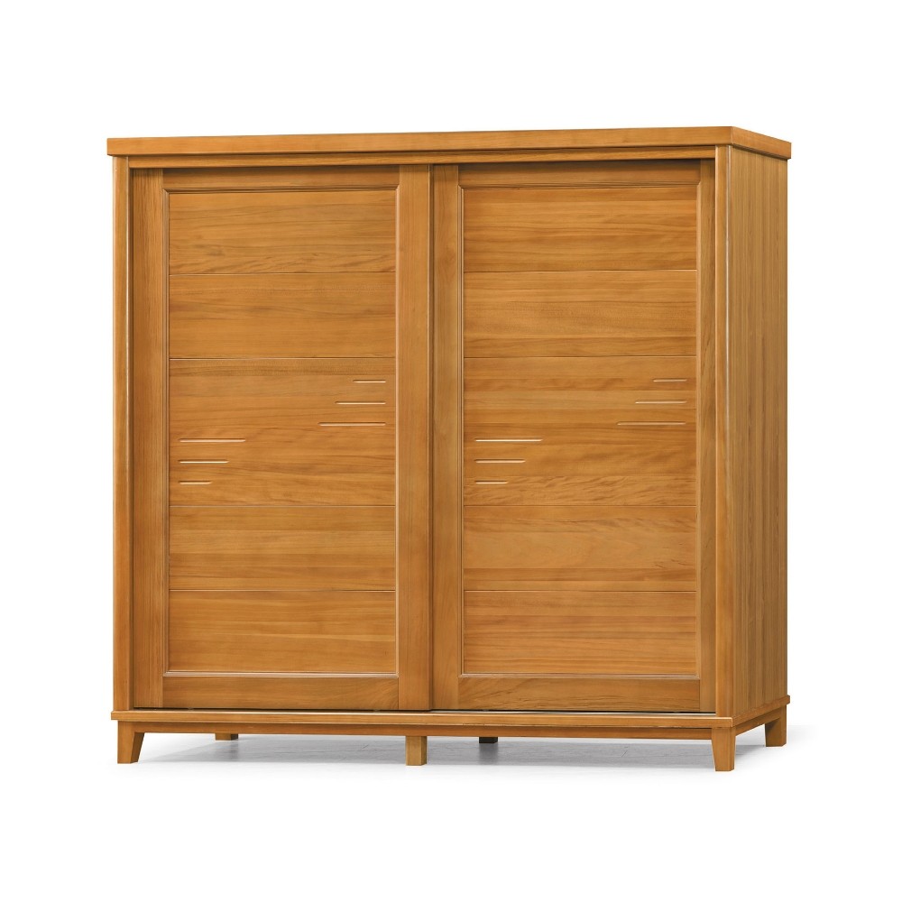 布洛林樟木色實木7X7尺衣櫥/衣櫃(含內鏡)