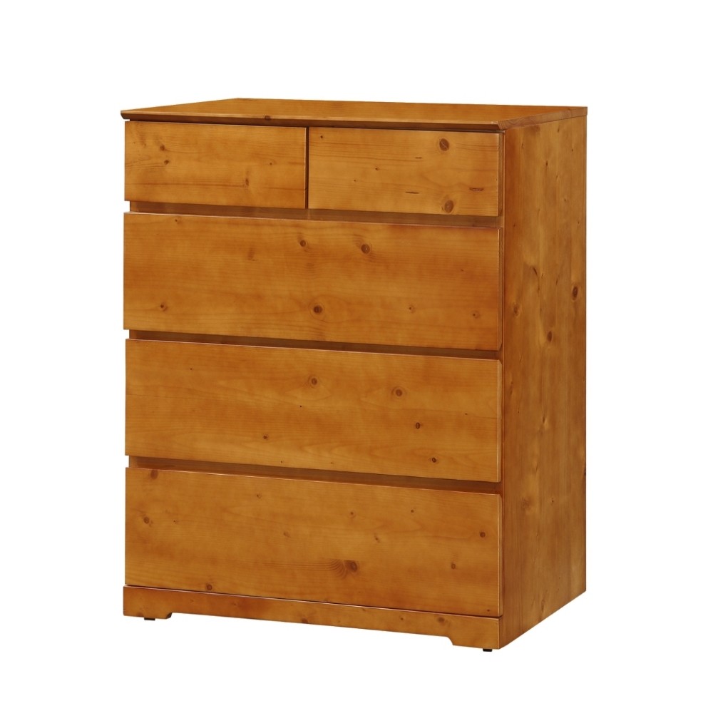 日式風情雲杉檜木色2.7尺四斗櫃