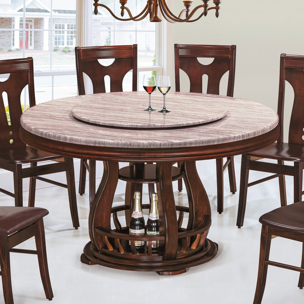 4100型4.5尺石面圓餐桌(不含椅)(附轉盤)(共兩色)