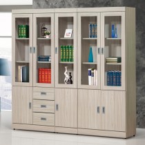 P323型白梣木色6.6尺組合書櫃