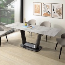 康托爾6.6尺岩板伸縮餐桌椅組(938)(1桌4椅)