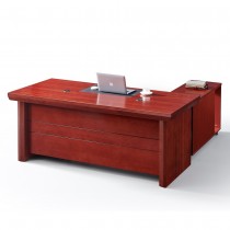 5818型紅棕色6尺辦公桌組/含側櫃活動櫃(辦公桌 書桌 電腦桌 桌子 收納)
