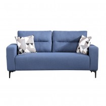 3207型藍色三人椅布沙發