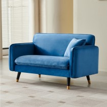 布諾奇3019型雙人座藍色布沙發