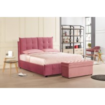 德蒙娜5尺雙人床(粉色布)(不含長方凳)