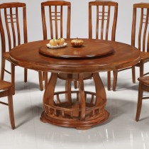 3258型4.38尺實木圓餐桌(不含椅)(附轉盤)