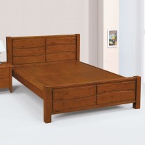 瑪莎5尺實木雙人床(不含床頭櫃)