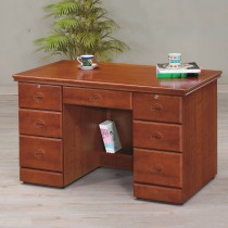 實木樟木色4.2尺書桌/辦公桌(123)