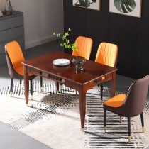 柏曼4.3尺實木餐桌(1桌4椅) 