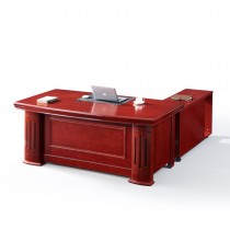 5218型紅棕色6尺辦公桌組/含側櫃活動櫃(辦公桌 書桌 電腦桌 桌子 收納)